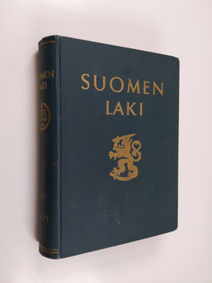 Erkki (toim.) Ailio : Suomen laki 1955 osa 1
