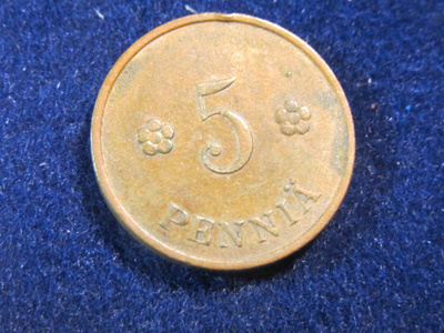 5 penniä 1938