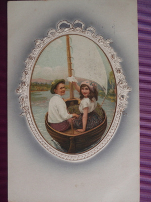 Lapset purjehtimassa WANHA 1910