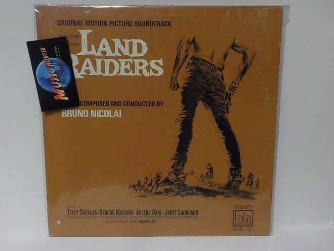 BRUNO NICOLAI - LAND RAIDERS M-/EX- SOUNDTRACK LP