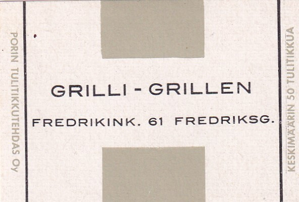 Grilli - Grillen, Fedrikink. 61 Helsinki ?   8/15