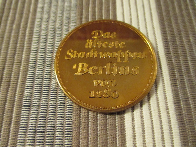 Das afteste Staftwappen Berlins von 1280 mitali.