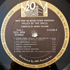 [LP] VALLEY OF THE DOLLS (Music from the motion picture) - pikkukuva 3
