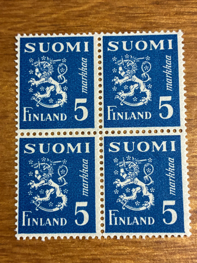 LEIJONAMALLI 1930 5MK NELIÖ**
