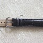 17mm nahkaranneke -  musta - pikkukuva 1