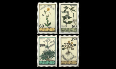Liechtenstein 1116-9 ** Lääkekasveja (1995)