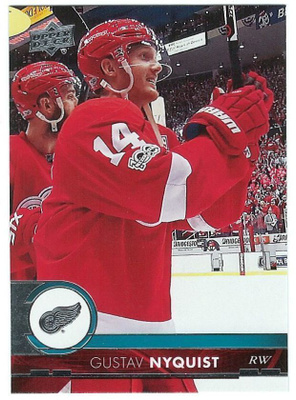 17-18 Upper Deck #66 Gustav Nyquist