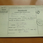 1919 Pitkäranta lunastuspakettikortti Karvialle - pikkukuva 1