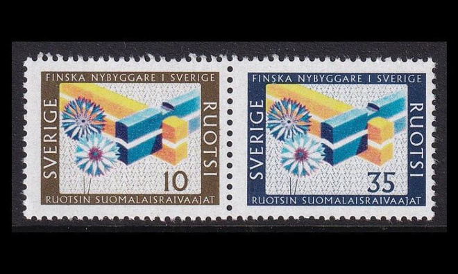 Ruotsi 584-5p1 ** Suomalaiset uudisasukkaat (1967)