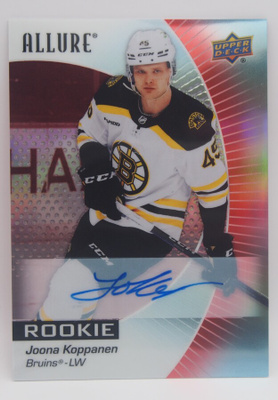 2023-24 Allure Red rainbow autographs Joona Koppanen