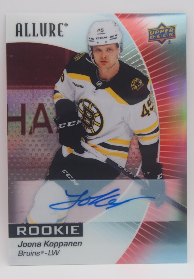 2023-24 Allure Red rainbow autographs Joona Koppanen