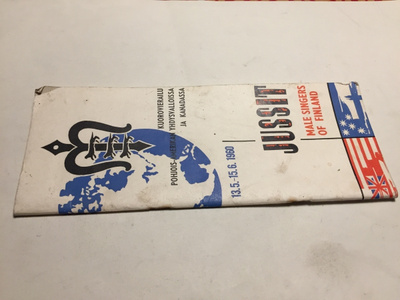 JUSSIT MALE SINGERS OF FINLAND ESITE 1960