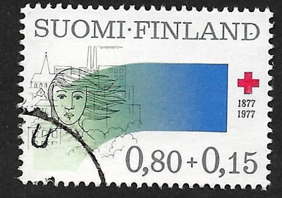 Punainen risti 1977 0,80+0,15mk (LAPE 799) O