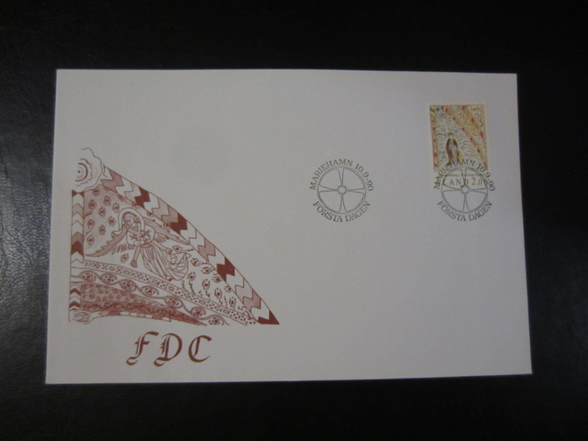 FDC ÅL 1990 Kumlingen kirkon seinämaalaus