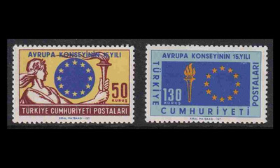 Turkki 1901-2 ** Euroopan neuvosto 15v (1964)