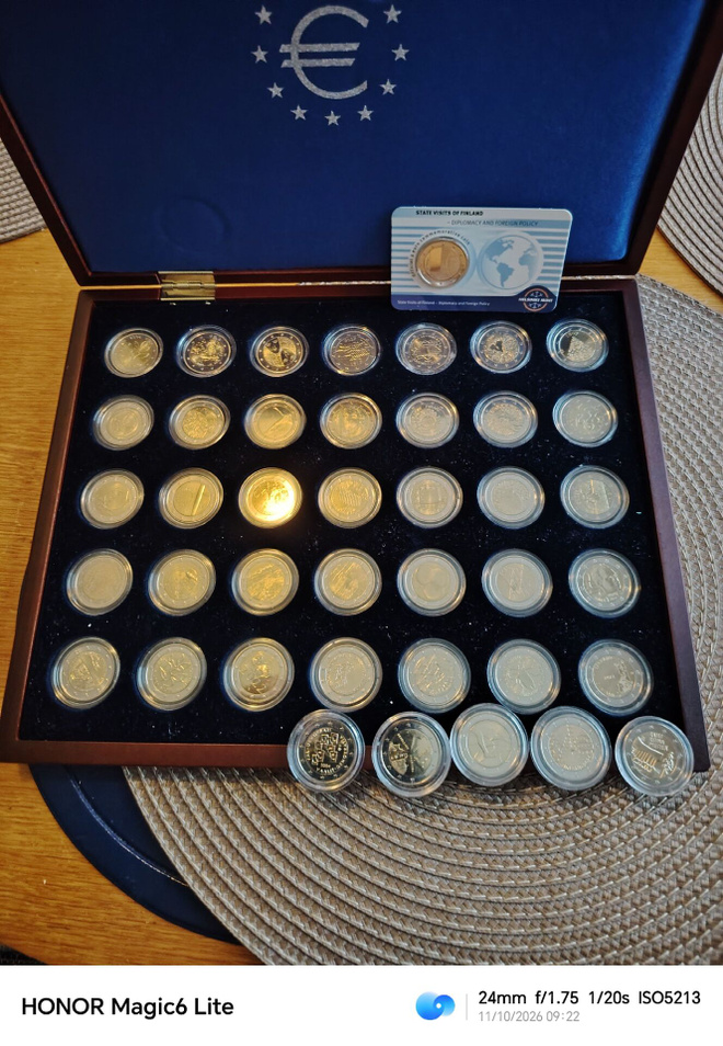 Suomen erikoiseurot 2004-2026 41 kpl UNC