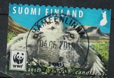 Uhanalaiset, 2018, tunturipöllö, pyöröleima