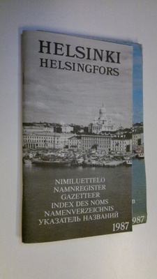 Helsinki nimiluettelo + opaskartta 1:20000 1987