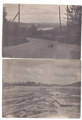 2 VANHAA Valokuvaa Mikä Paikkakunta? 1920-l 12 x 8 cm