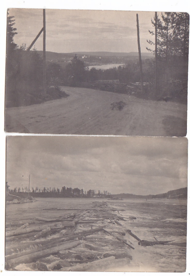 2 VANHAA Valokuvaa Mikä Paikkakunta? 1920-l 12 x 8 cm