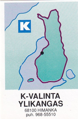 Himanka, K - Valinta Ylikangas . Kartta  , Kesko     6/16