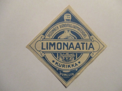 JUOMA ETIKETTI - LIMONAATIA PELTOMÄEN VIRV.KURIKKA (AB11)