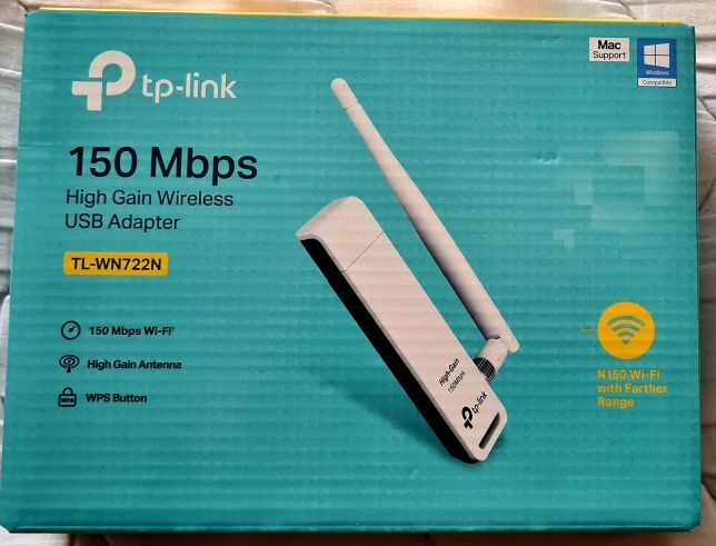 TP-LINK TL-WN722N (EU) Ver. 4.0 -WiFi-adapteri (UUSI)