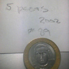 Dominikaaninen tasavalta 5 pesos 2002, km#89 - pikkukuva 2