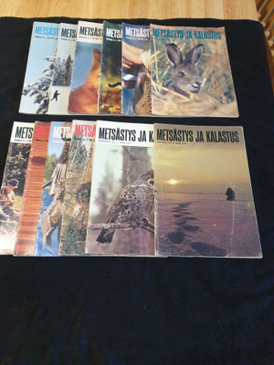 Metsästys ja kalastus-lehti vuosikerta 1969 (12 kpl)