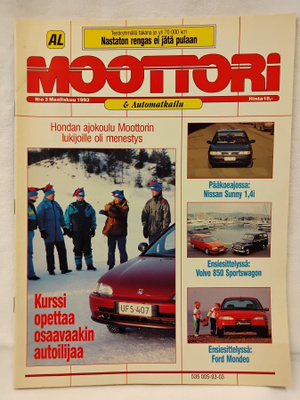 Moottori & automatkailu No 3 maaliskuu 1993