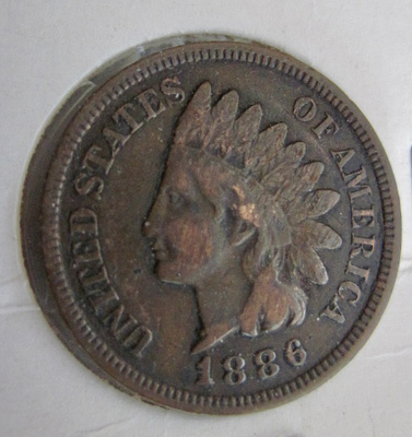 USA 1 cent 1886 HYVÄ