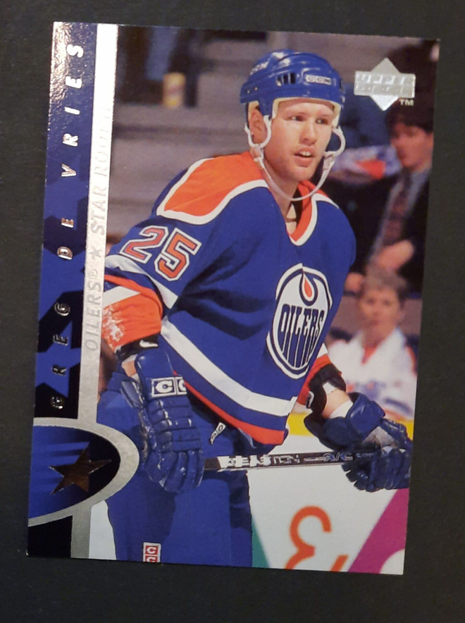 Rookie Greg de Vries, Edmonton Oilers1995-96