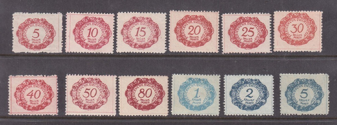 Liechtenstein lunastusmerkkejä sarja 1920
