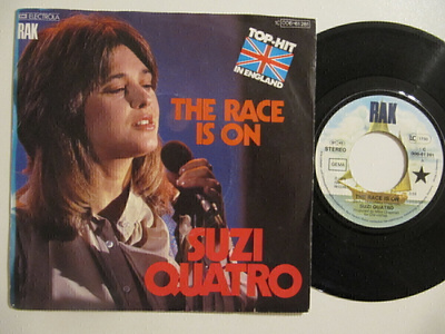 Suzi Quatro The Race Is On 7" sinkku
