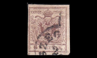 Itävalta 4_Y o Vaakuna 6 Kr SZEGEDIN (1850)