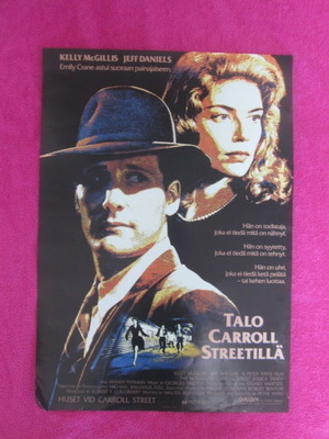 TALO CARROL STREETILLÄ orig elokuvajuliste !!