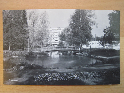VANHA Postikortti Forssa 1950-l Alkup. Mallikappale