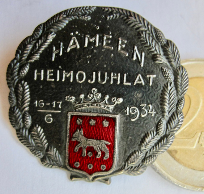 VANHA Merkki Hämen Heimojuhlat 1934