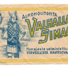 ALKOHOLITONTA VALHALLA SIMAA. Etiketti. - pikkukuva 1