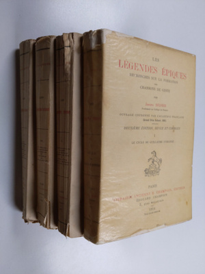 Joseph Bedier : Les legendes epiques : recherches sur la ...