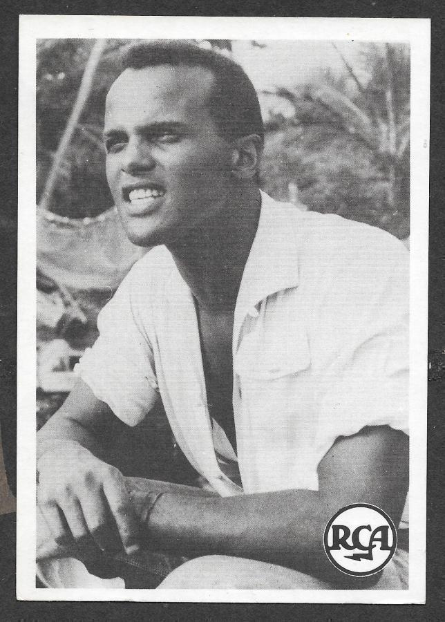 Harry Belafonte - RCA mainoskortti (ei postikortti)