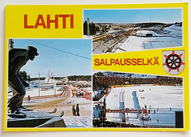 LAHTI/SALPAUSSELKÄ-KULKEMATON POSTIKORTTI