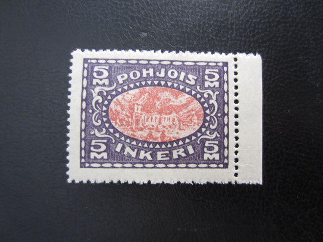1920 Pohjois-Inkeri 5 mk violetti / karmiini **
