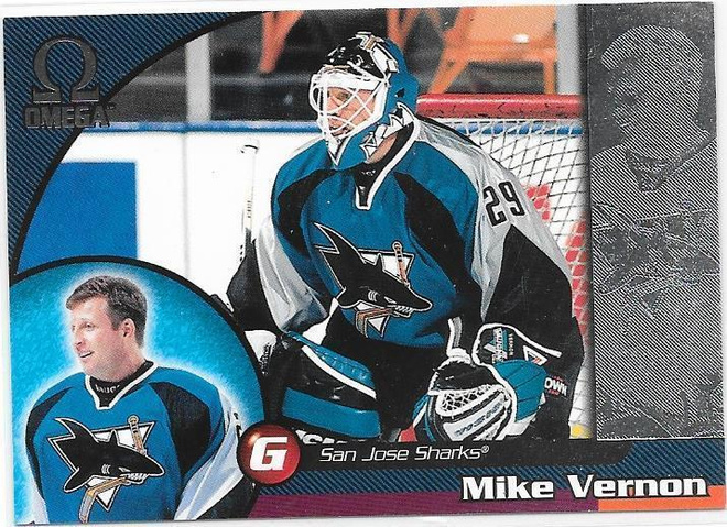 1998-99 Pacific Omega #216 Mike Vernon San Jose Sharks MV