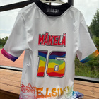 Puna-Mustat game worn Pride pelipaita #16 Joona Mäkelä - pikkukuva 1