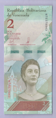 Venezuela 2 Bolivares v.2018 UNC P-101