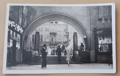 Helsinki, City-pasaasi, vanha mv valokuvapk, p. 1930