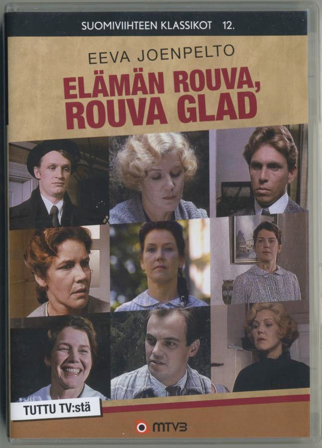 ELÄMÄN ROUVA, ROUVA GLAD - TV-sarja 1989 4 jaksoa / DVD 20??