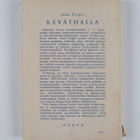 Aino Voipio : Keväthalla : romaani 1820-luvulta - pikkukuva 2