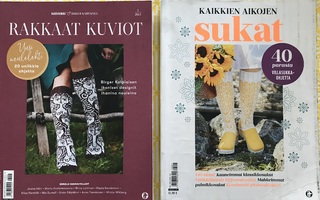 Rakkaat kuviot ja Kaikkien aikojen sukat - neulelehdet
